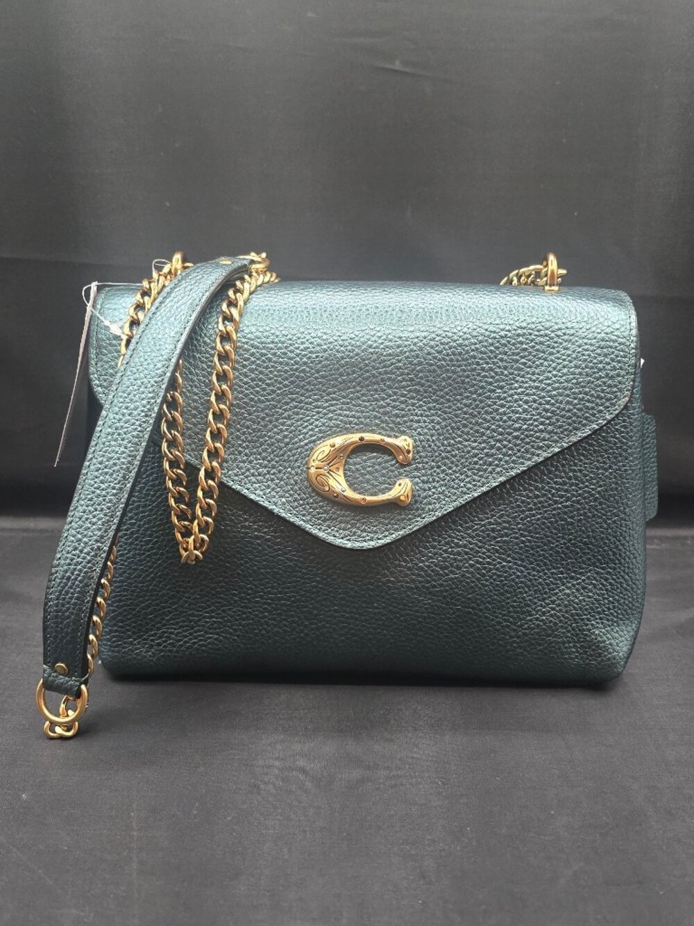 Coach Tammie Shoulder Bag C7219 Metallic Ivy